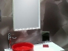 Base SOUKU con lavabo HURACAN Rojo